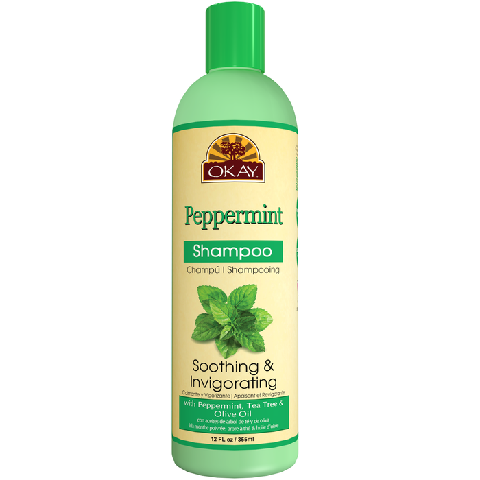 OKAY Soothing & Invigorating Peppermint Shampoo 12 fl oz