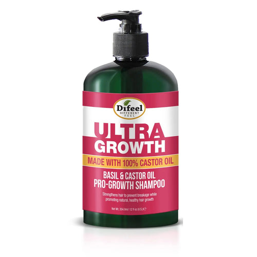 Difeel Ultra Growth Basil & Castor Oil Pro Growth Shampoo 12oz