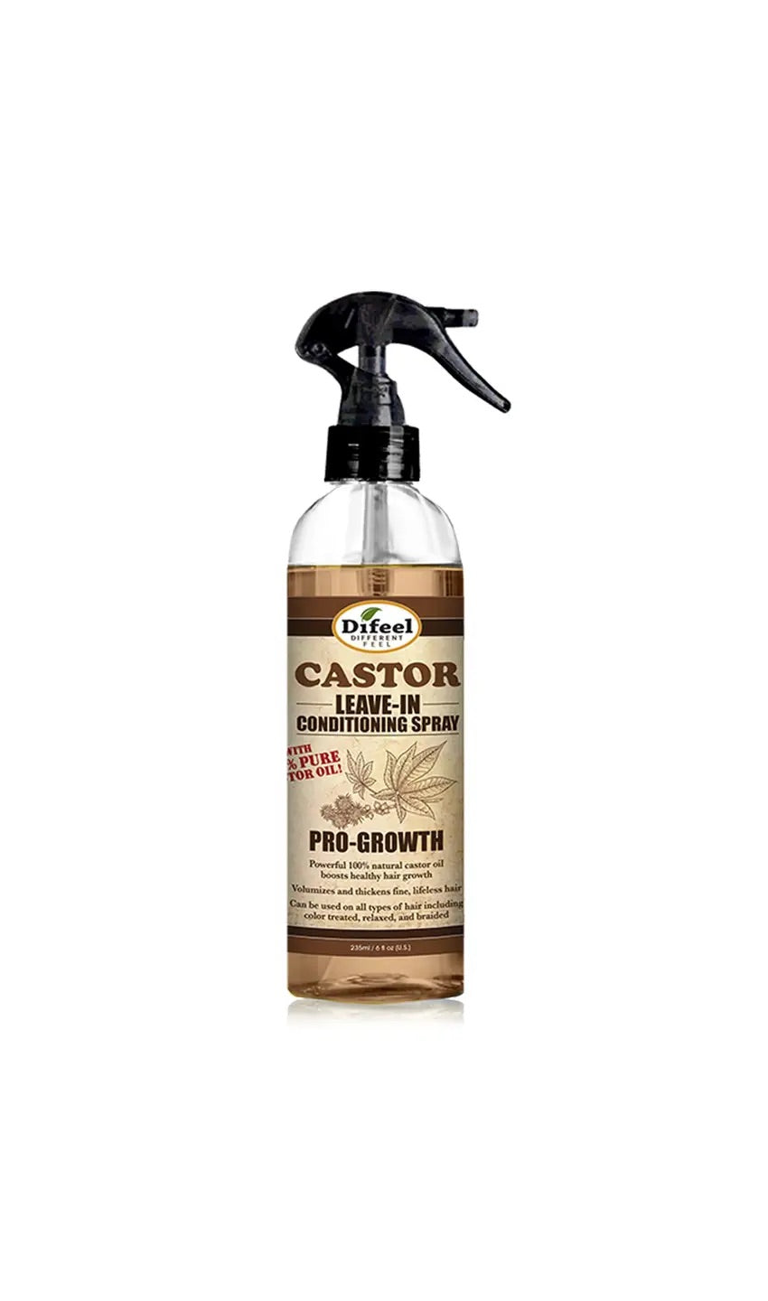 Difeel Pro Growth Castor Leave In Conditioning Spray 6 oz