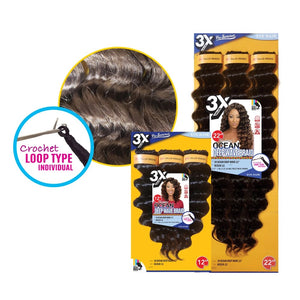 Eve Hair 3X Ocean Deep Wave Braid 12”