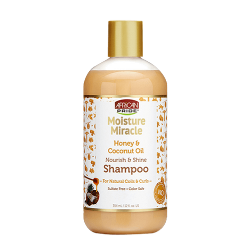 African Pride Moisture Miracle Honey & Coconut Oil Shampoo 12 fl oz