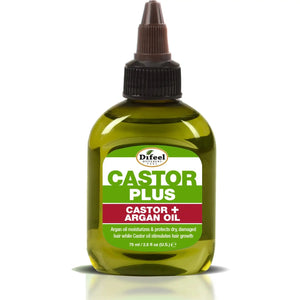 Difeel Premium Castor Plus Argan Pro Growth Hydrating Hair Oil 2.5oz