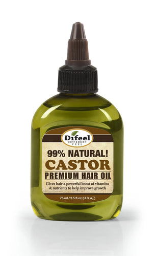 Difeel Premium Natural Hair Oil Castor Hair Oil 2.5oz