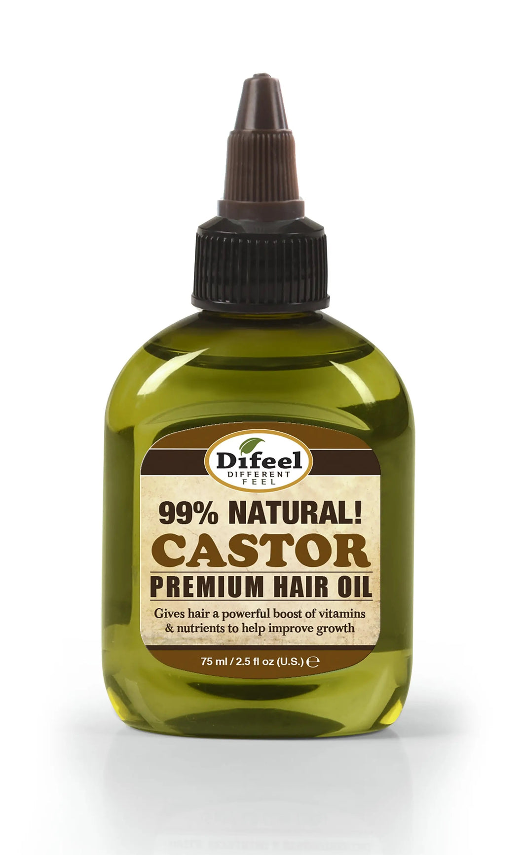 Difeel Premium Natural Hair Oil Castor Hair Oil 2.5 oz.