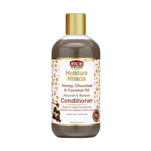 African Pride Moisture Miracle Honey & Chocolate Coconut Conditioner 12 fl oz